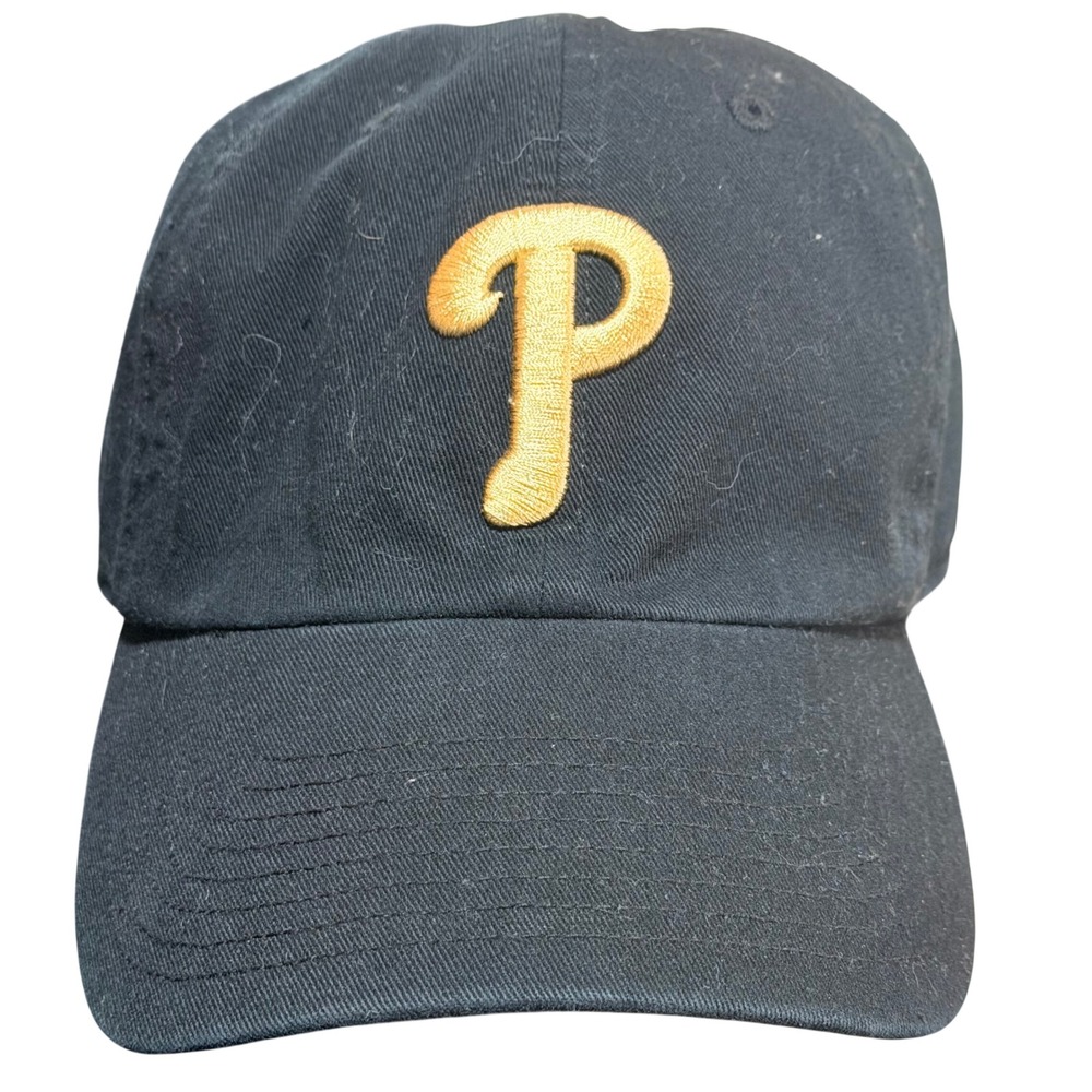 47 Brand Philadelphia Phillies Hat Womens OS Black Gold Cotton MLB Baseball Cap